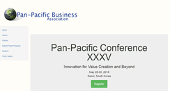 Desktop Screenshot of panpacificbusiness.org